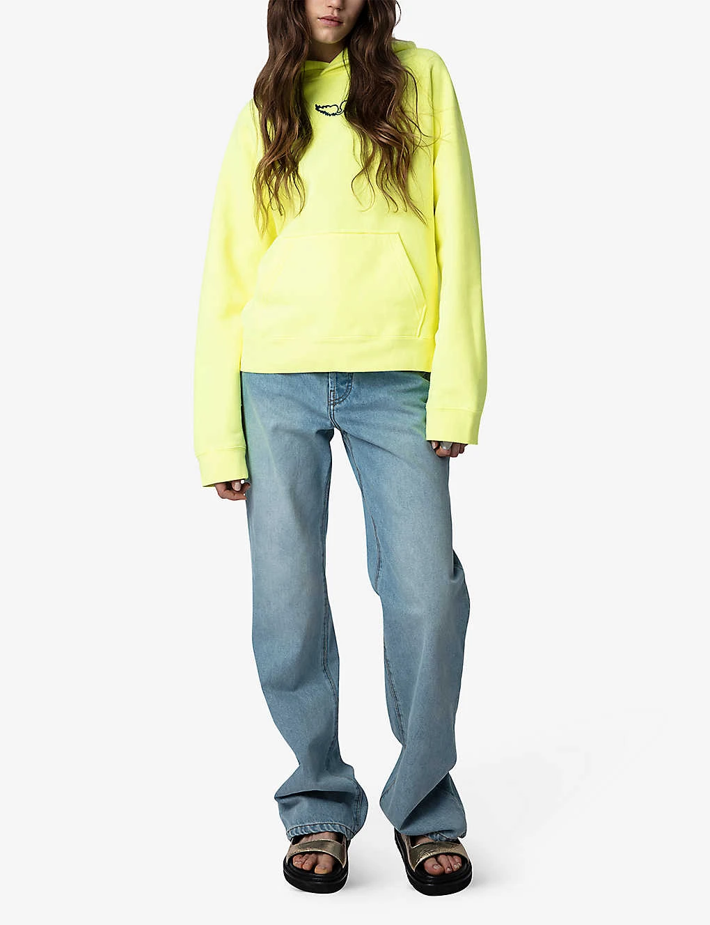 Zadig & Voltaire Georgy Palm Tree Photo-print Organic Cotton-blend Hoody - Image 2