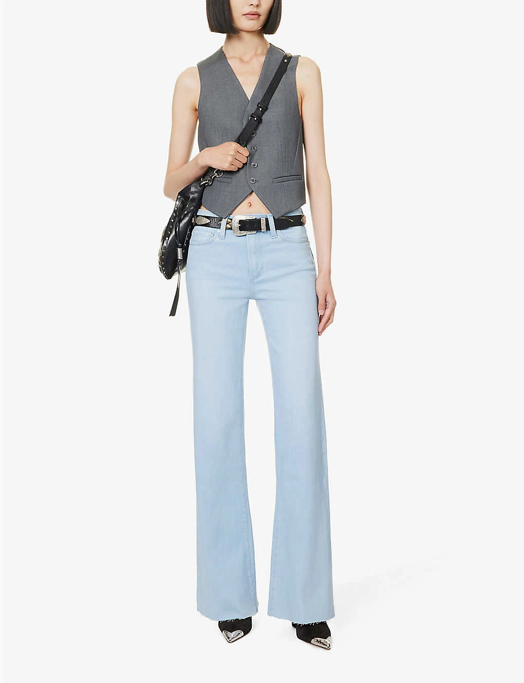 Paige Leenah Flared Mid-rise Denim-blend Jeans - Image 2