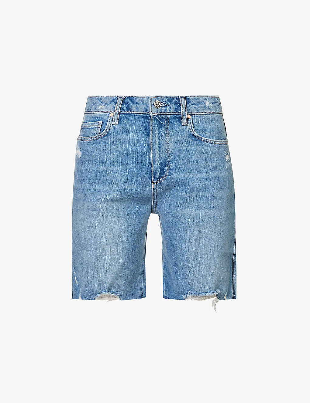 Paige Sammy Mid-rise Stretch-denim Shorts