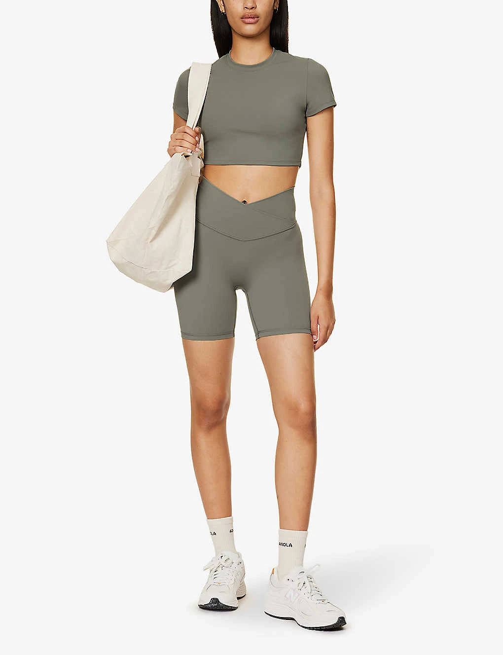 Ultimate Wrap-over High-rise Stretch-woven Shorts - Image 2