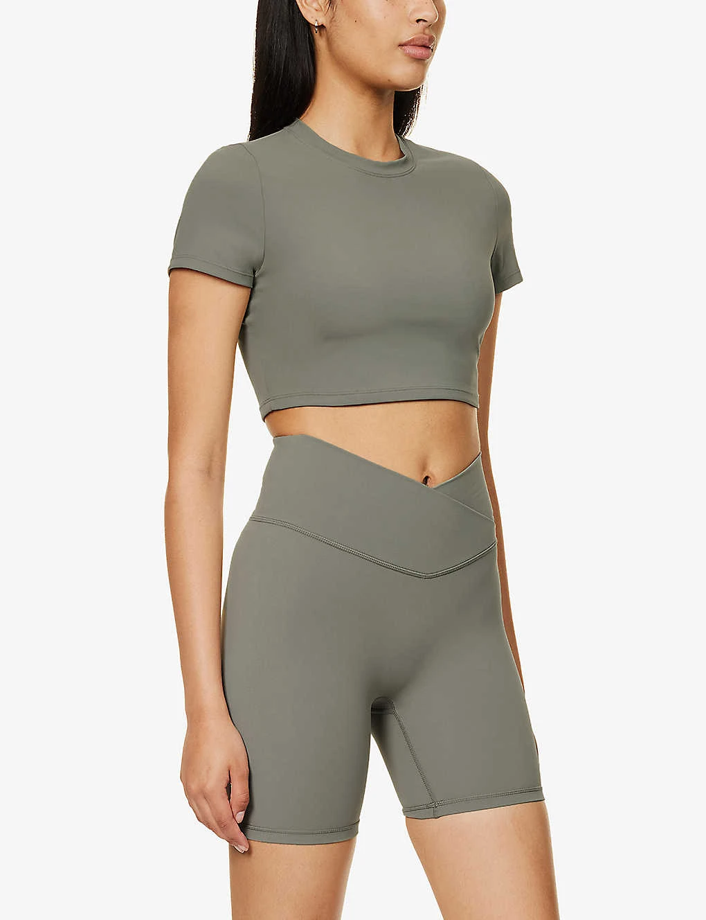 Ultimate Wrap-over High-rise Stretch-woven Shorts - Image 3