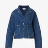 Yanne Single-breasted Organic-cotton Denim Blazer