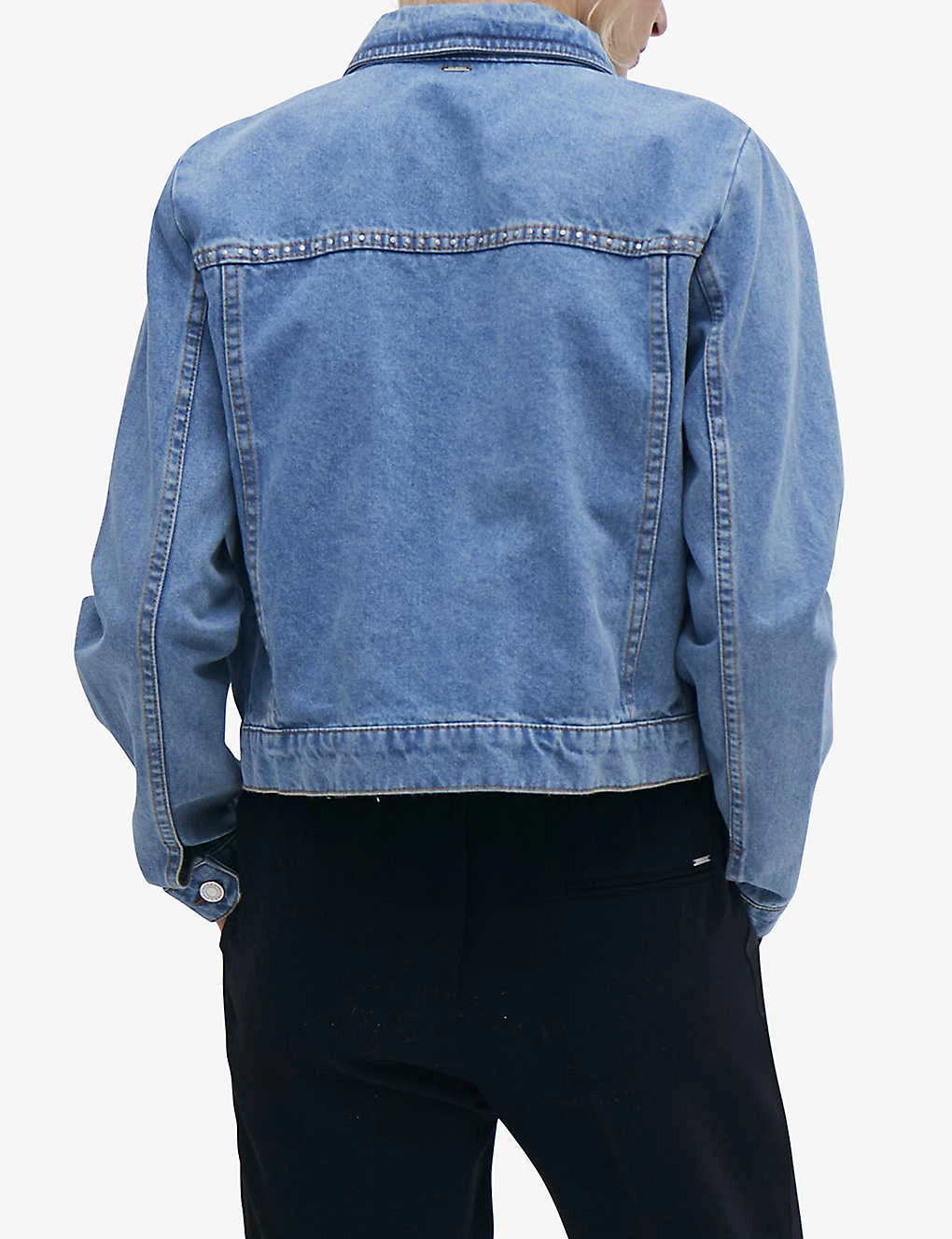 Ikks Patch-pocket Straight-fit Denim Jacket - Image 4