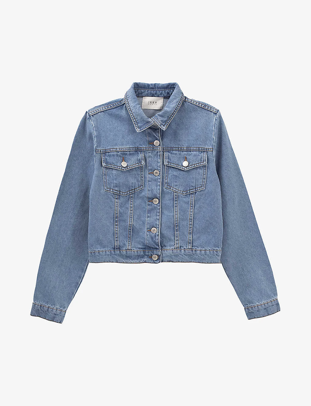 Ikks Patch-pocket Straight-fit Denim Jacket