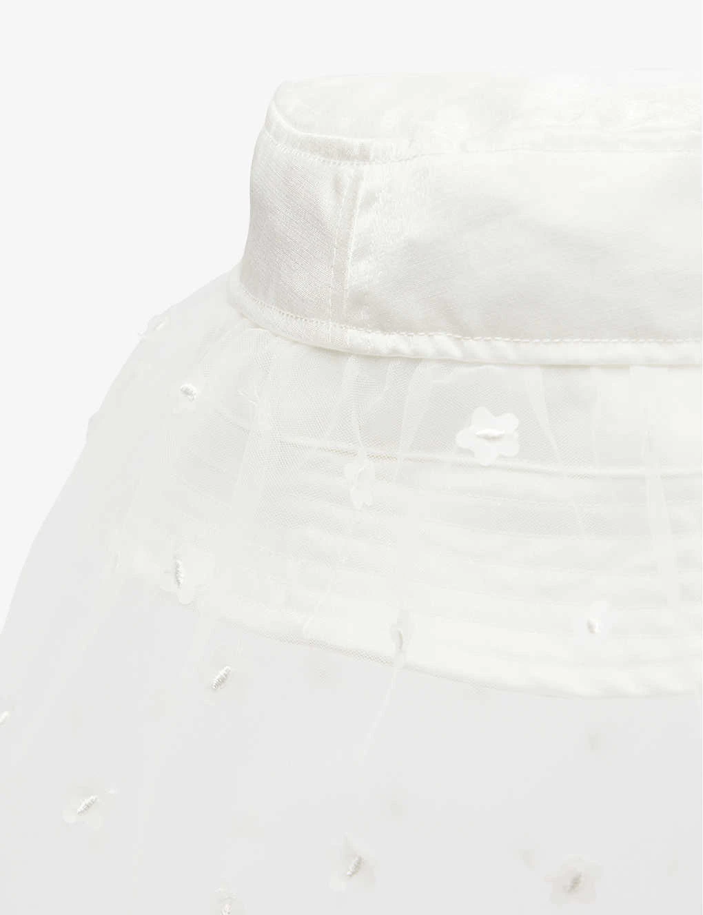 SISTER JANE Mesh-veil Wide-brim Woven Bucket Hat - Image 2
