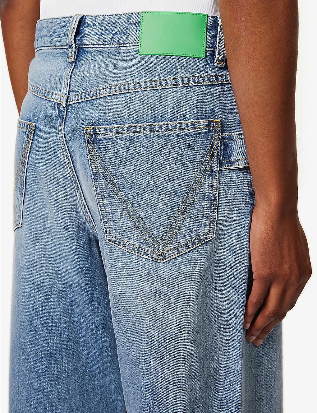 Bottega Veneta Stitched-pocket Wide-leg Mid-rise Jeans - Image 6