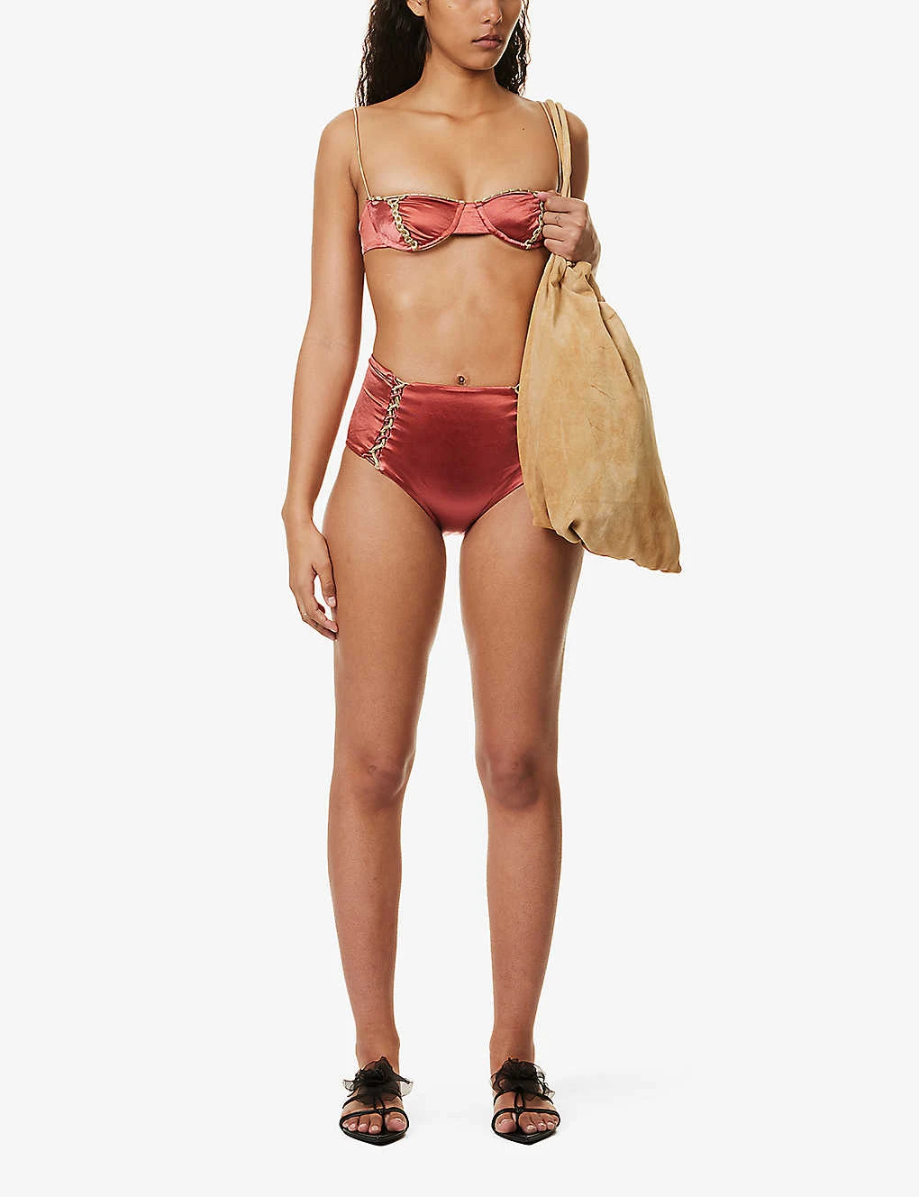 Braided-trim High-rise Bikini Bottoms - Image 2