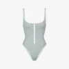 Sporty Scoop-neck Stretch-recycled Nylon Swimsuit