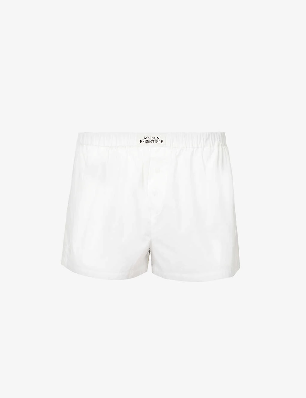 Core High-rise Cotton-poplin Pyjama Shorts
