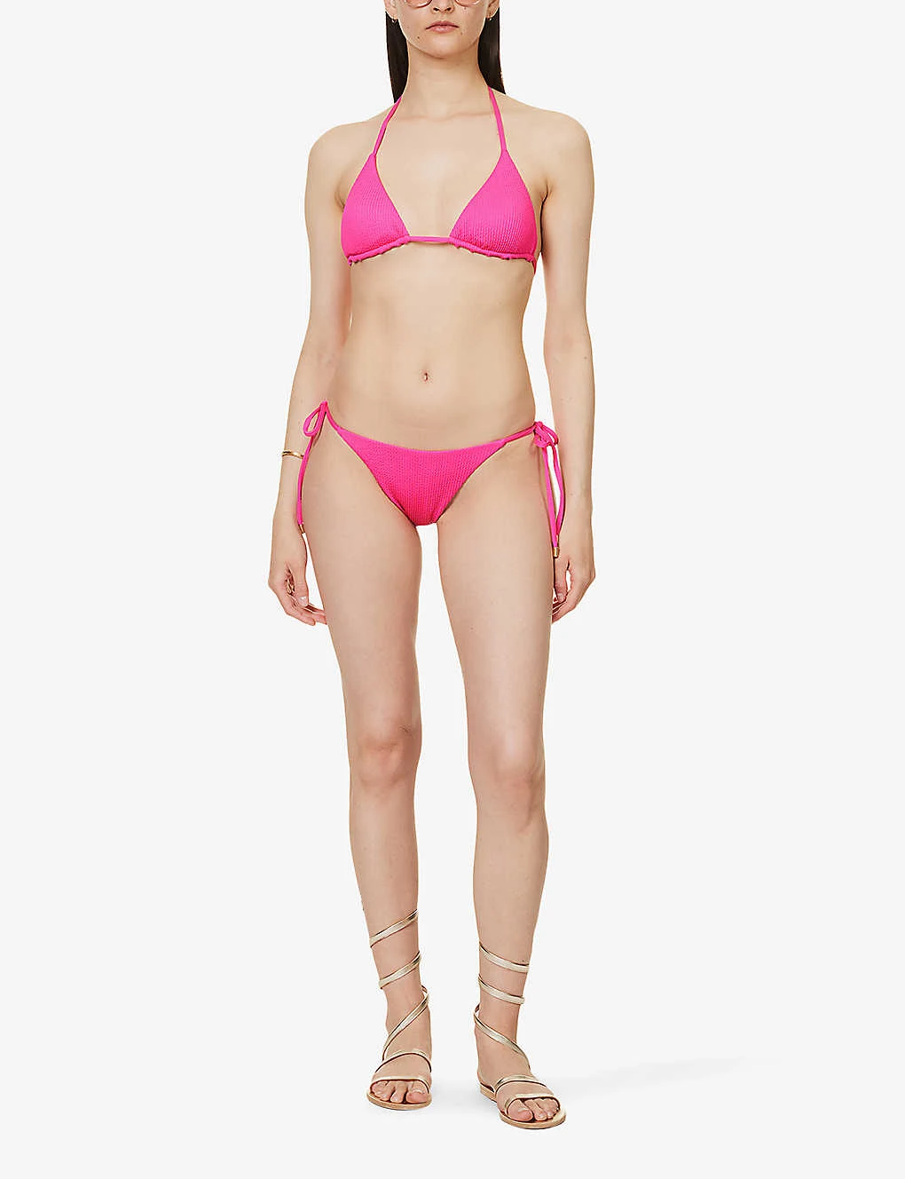 Palma Crinkled Recycled-polyester-blend Bikini Bottoms - Image 2