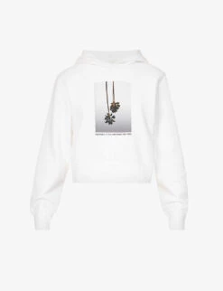 Palm Angels Graphic-print Branded Cotton-jersey Hoody