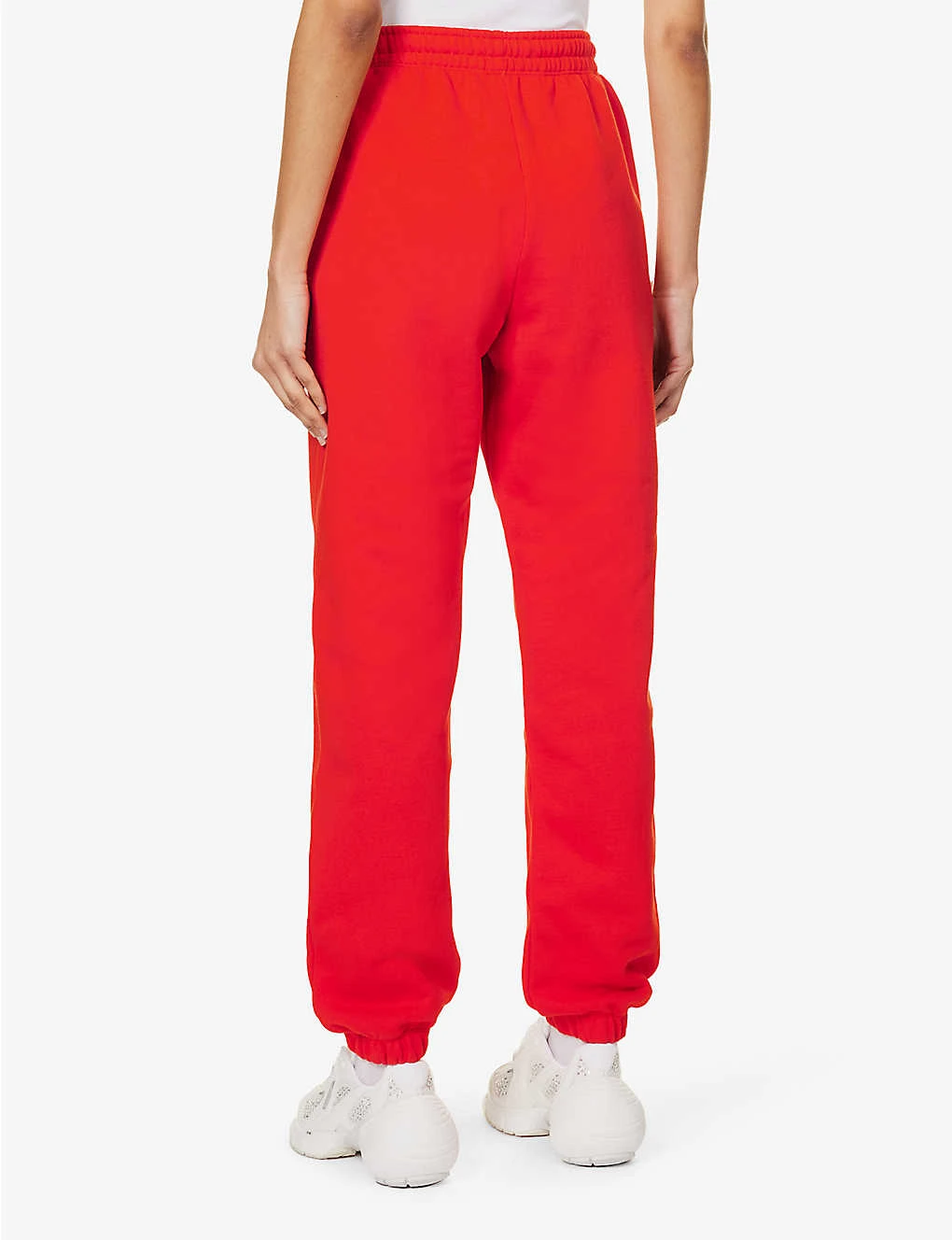 Branded Drawstring-waist Organic-cotton Jogging Bottoms - Image 4