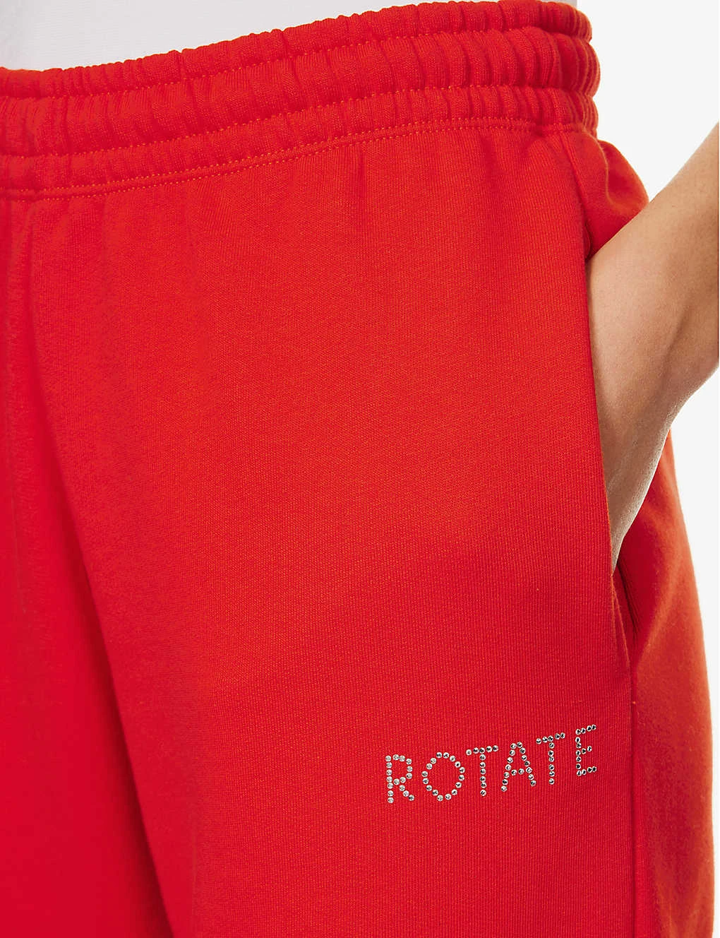 Branded Drawstring-waist Organic-cotton Jogging Bottoms - Image 5