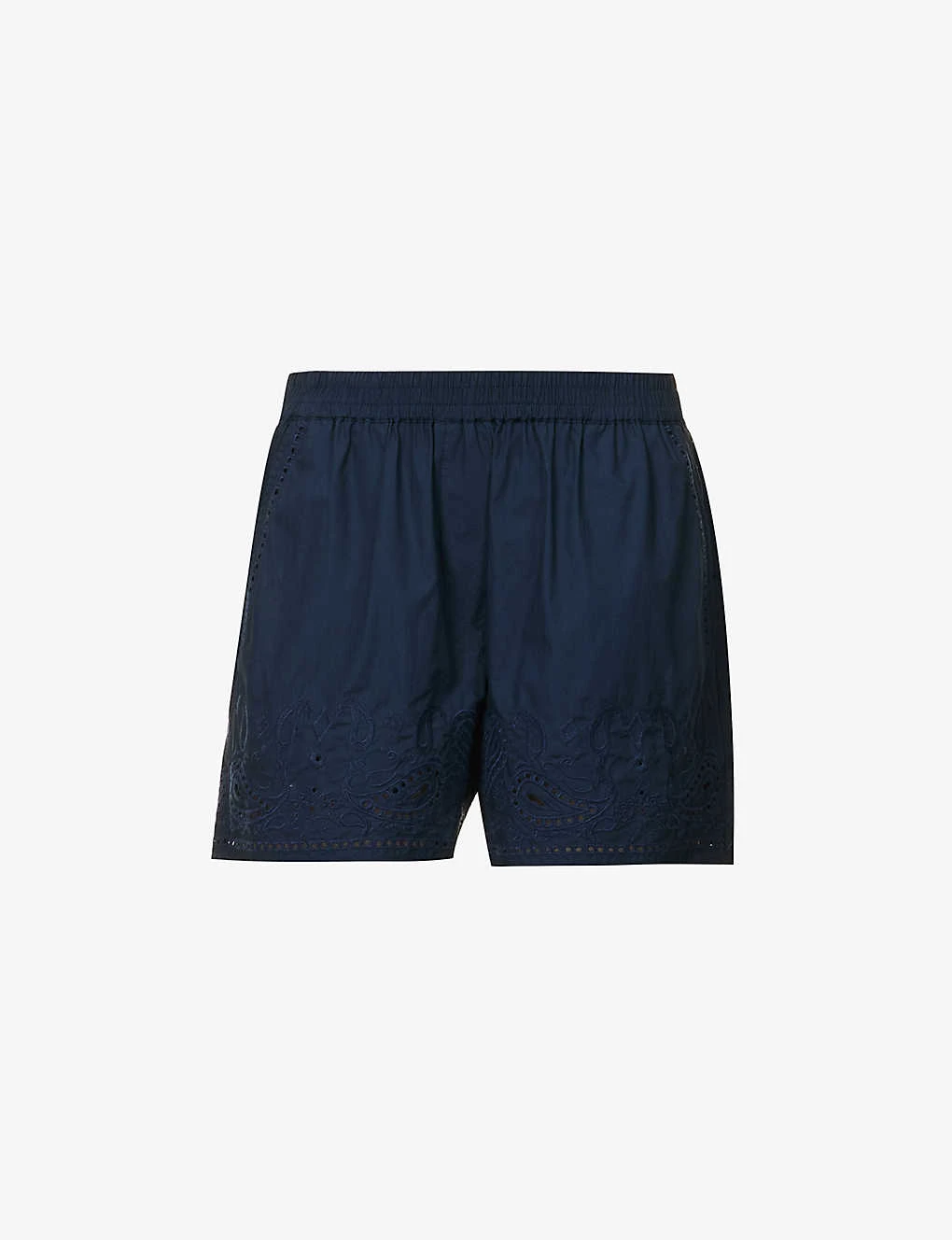 Rag & Bone Paisley-embroidered Cotton-poplin Shorts