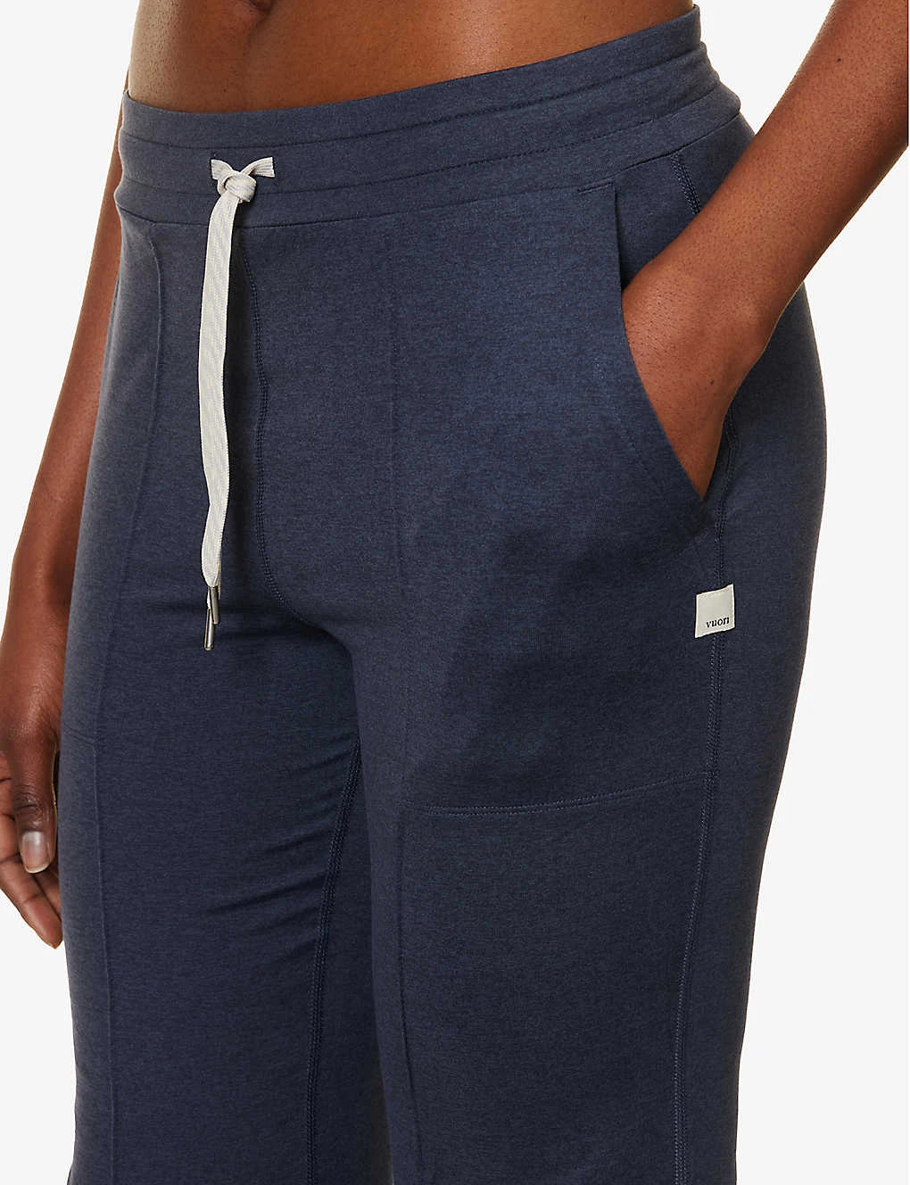 Vuori Halo Drawstring-waist Flared High-rise Stretch-recycled Polyester Trousers - Image 5
