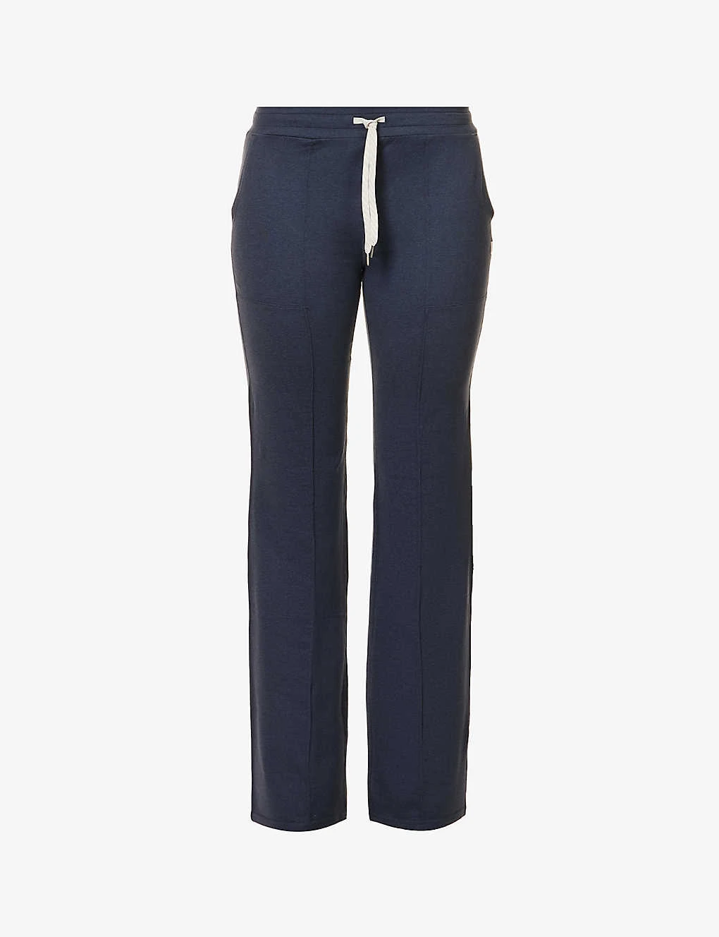 Vuori Halo Drawstring-waist Flared High-rise Stretch-recycled Polyester Trousers