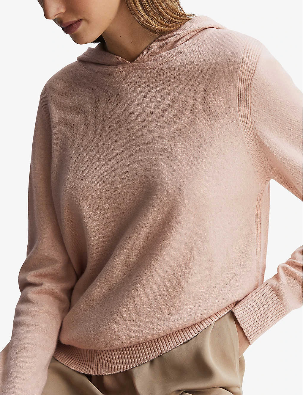 Reiss Agnes Relaxed-fit Wool-blend Hoody - Image 3