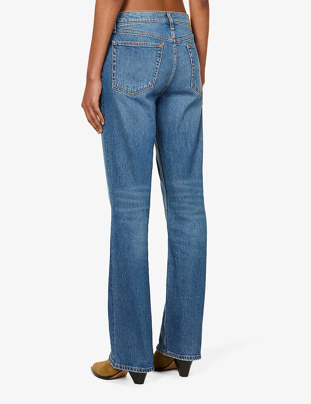 Rag & Bone Peyton Belt-loop Mid-rise Flared-leg Stretch-denim Jeans - Image 4
