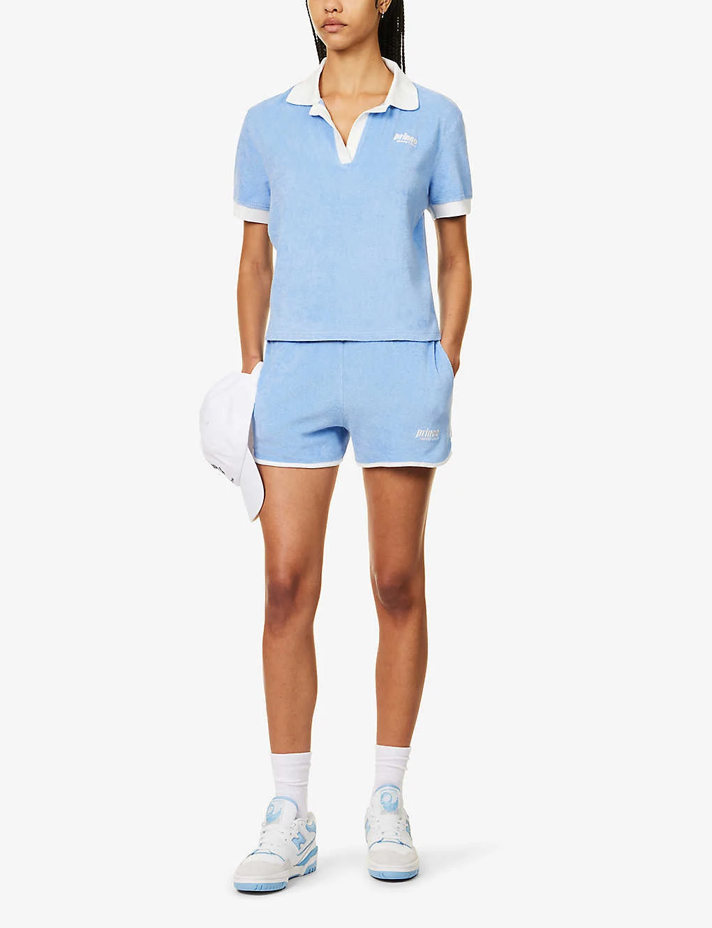 Sporty & Rich X Prince Brand-embroidered Cotton Top - Image 2