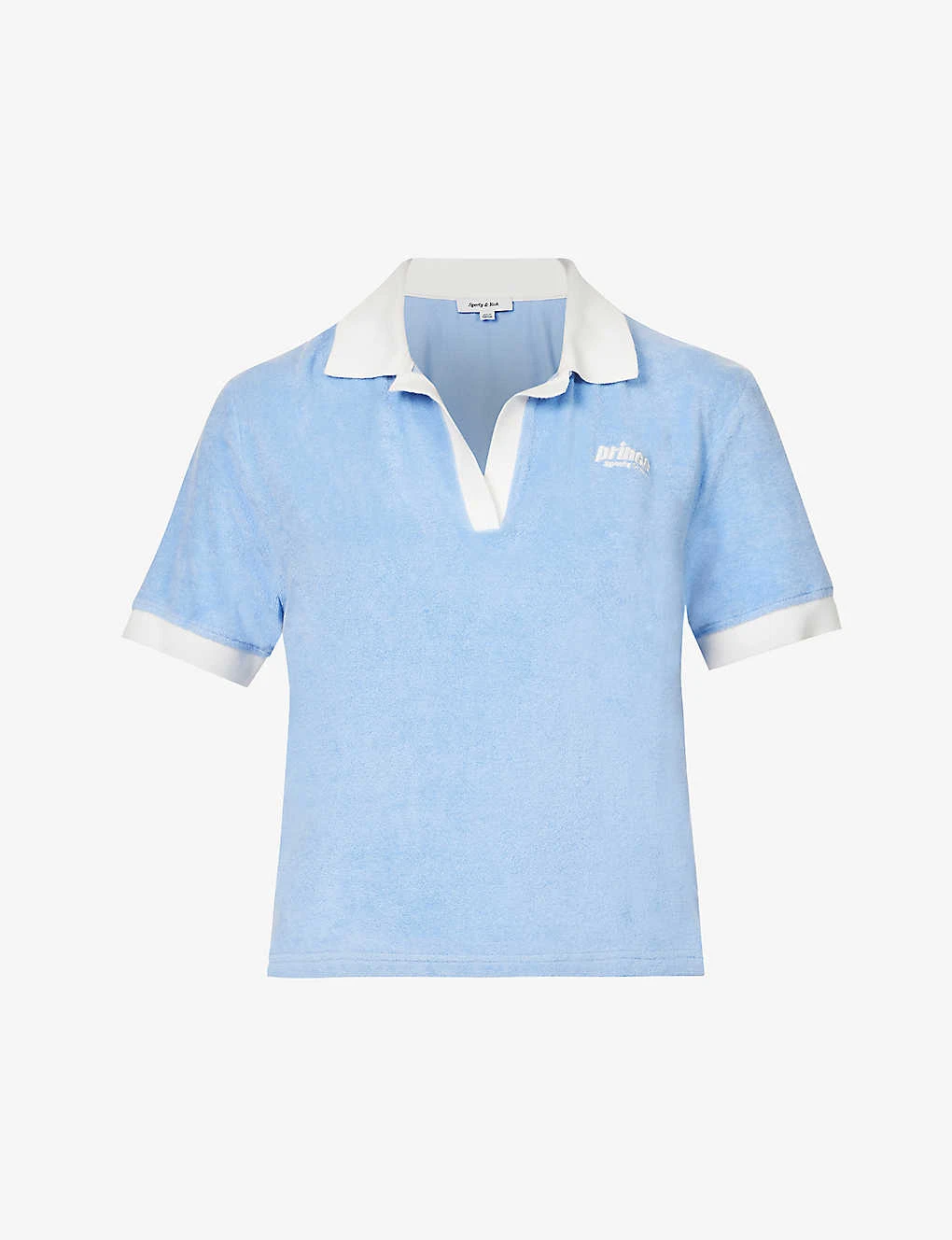 Sporty & Rich X Prince Brand-embroidered Cotton Top