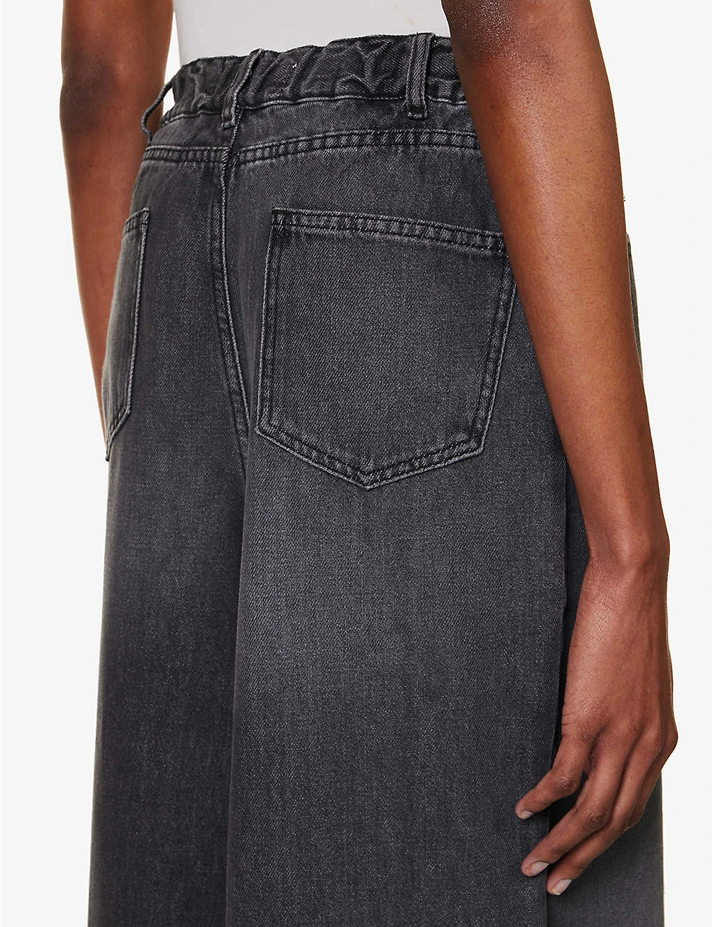 Sasha Gold-toned Hardware Wide-leg Relaxed-fit Jeans - Image 6