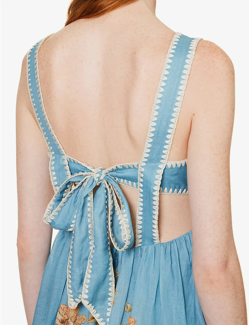 Zimmermann Chintz Square-neck Floral-pattern Midi Dress - Image 5