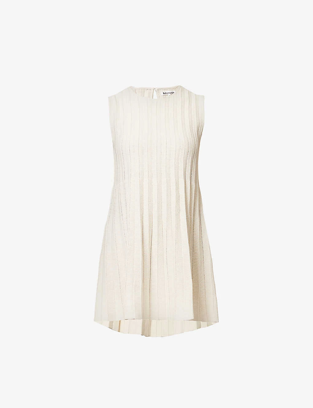 Ezra Ribbed-knit Organic Cotton Mini Dress