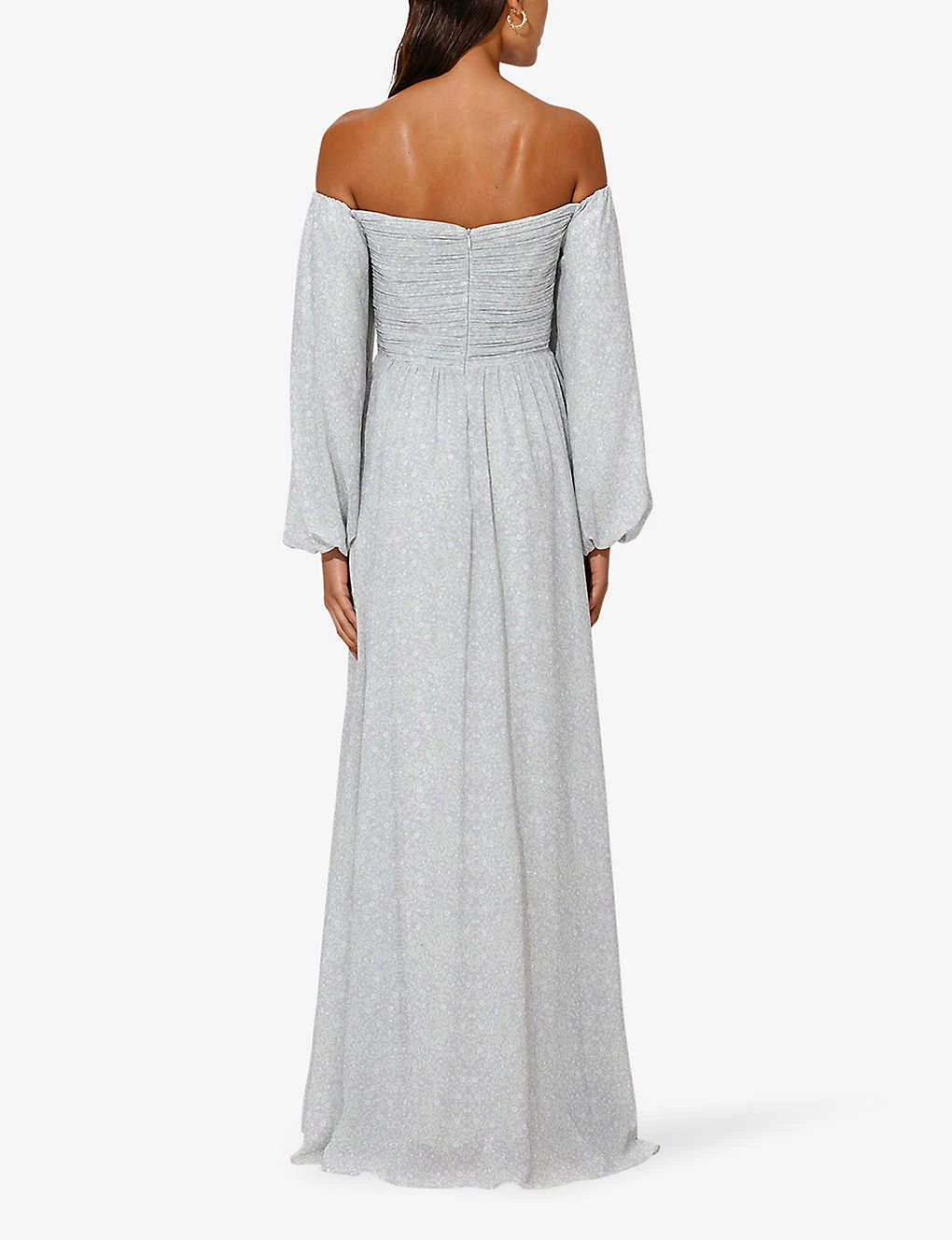 By Malina Selena Off-shoulder Woven Maxi Dress - Image 3