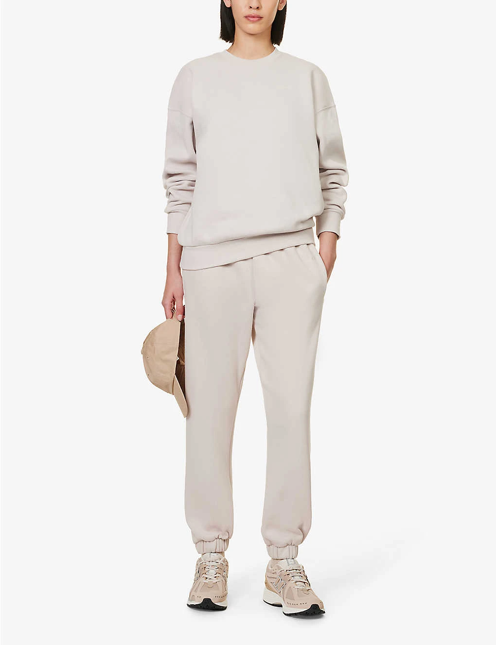 365 Brand-embroidered Tapered-leg Regular-fit Organic Cotton-blend Jogging Bottoms - Image 2