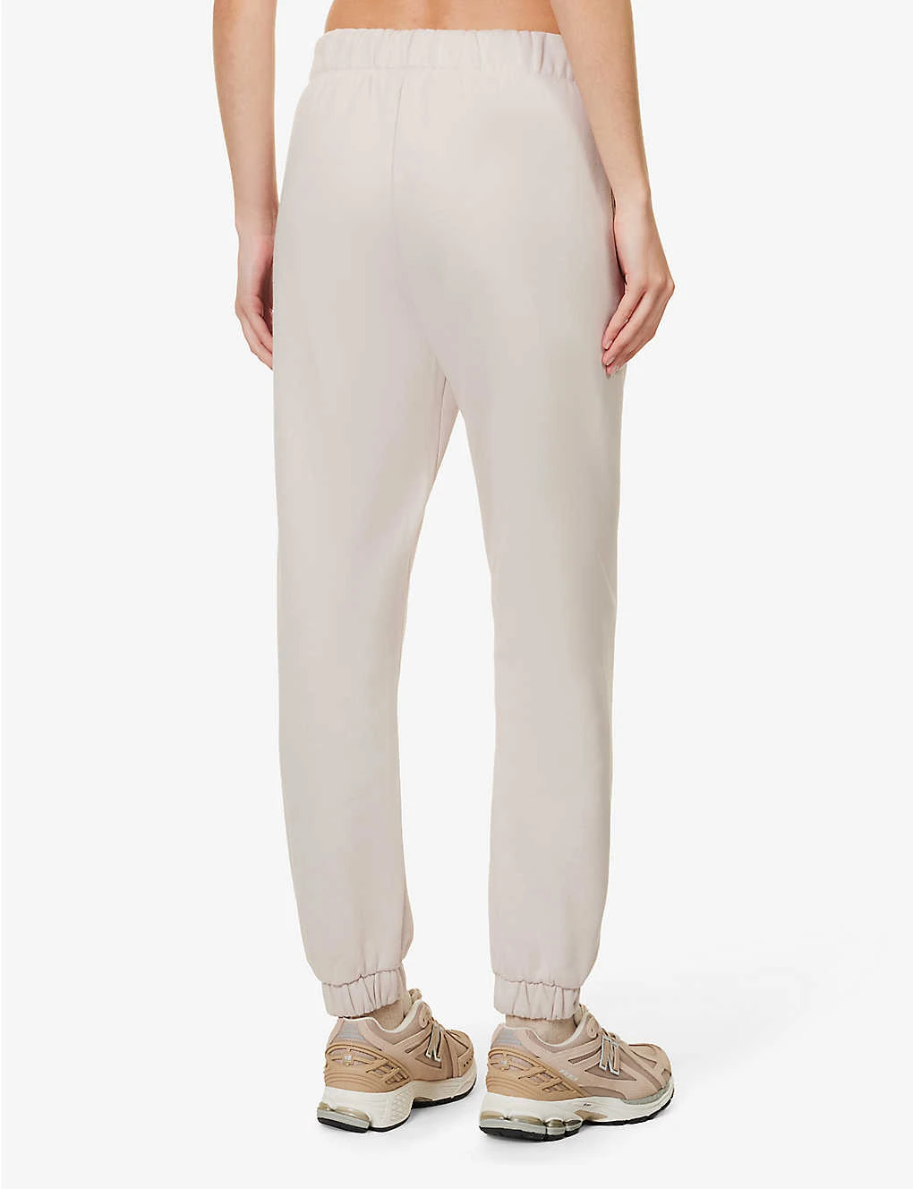 365 Brand-embroidered Tapered-leg Regular-fit Organic Cotton-blend Jogging Bottoms - Image 4