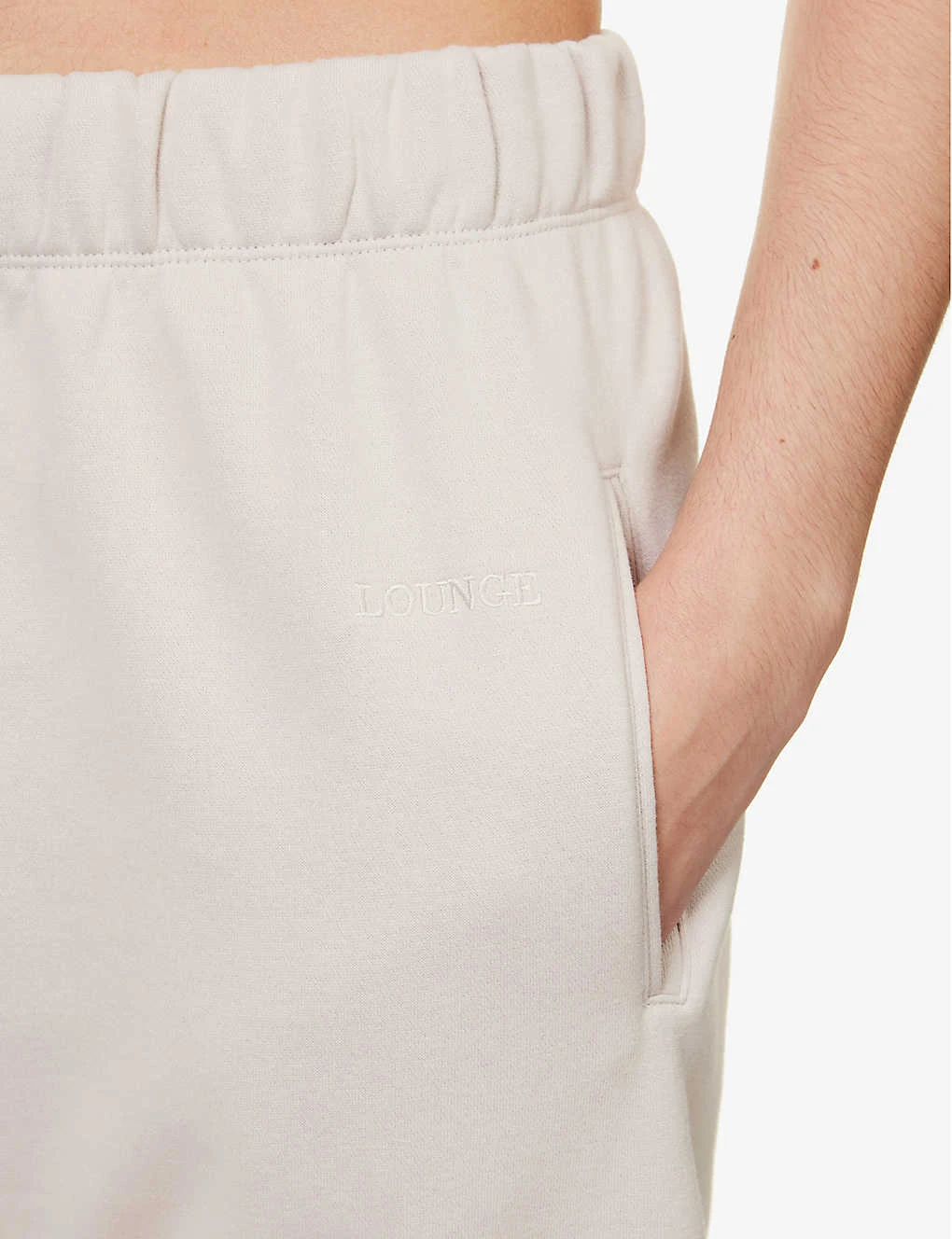 365 Brand-embroidered Tapered-leg Regular-fit Organic Cotton-blend Jogging Bottoms - Image 5