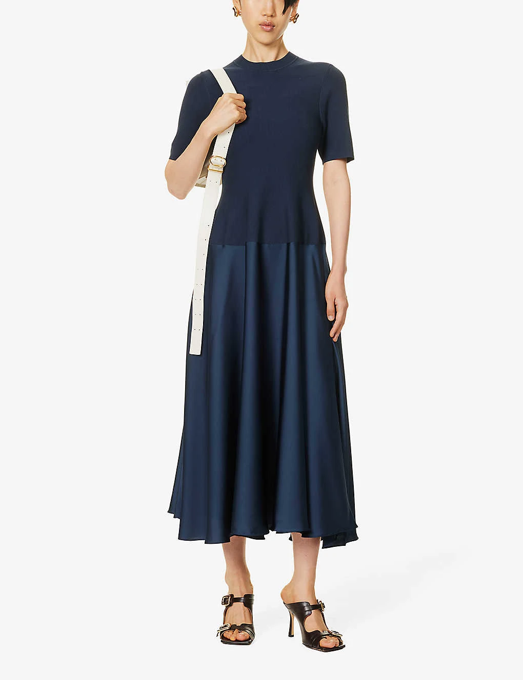 Marionne Flared-hem Knitted Midi Dress - Image 2