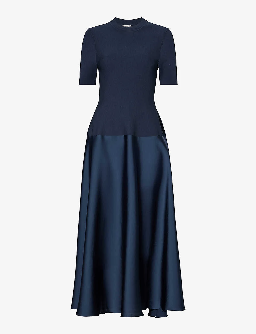 Marionne Flared-hem Knitted Midi Dress