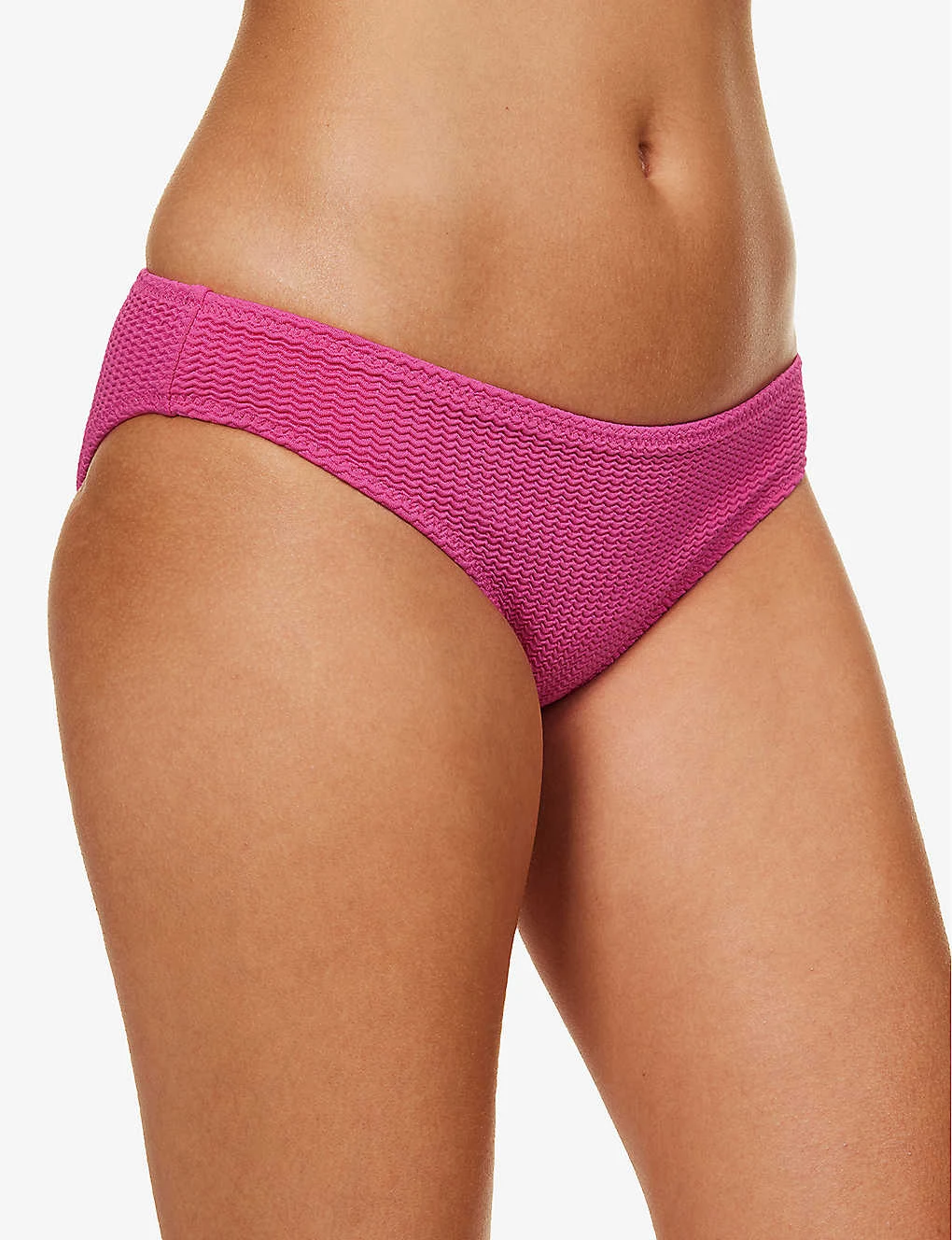 Seafolly Sea Dive Crinkled Mid-rise Bikini Bottoms - Image 3