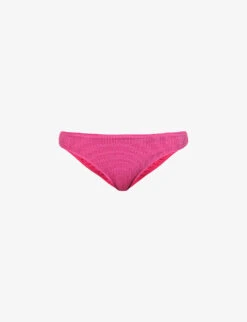 Seafolly Sea Dive Crinkled Mid-rise Bikini Bottoms