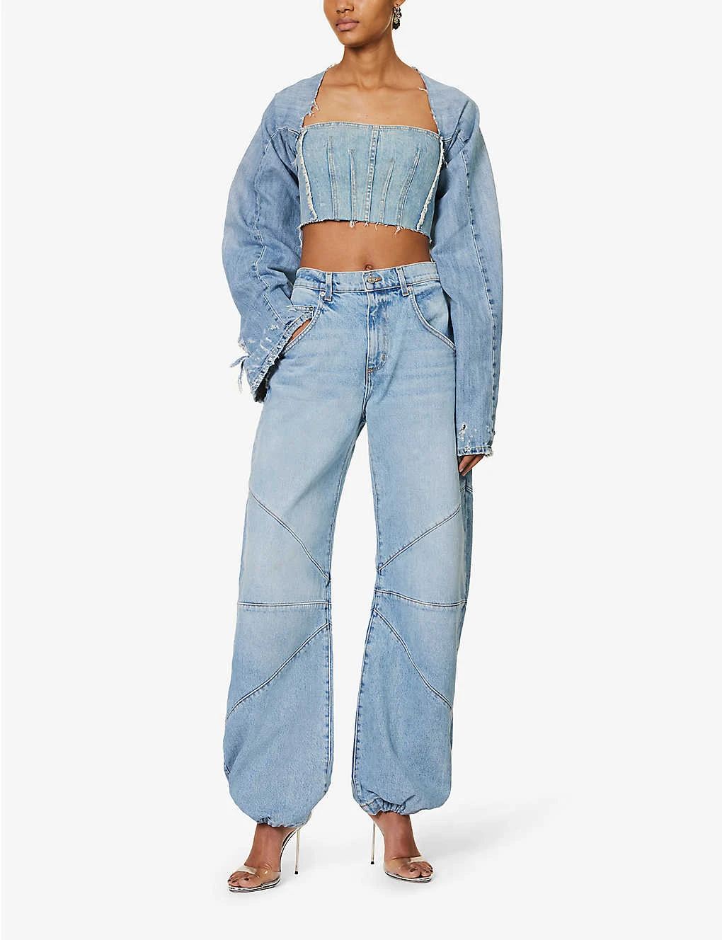 Frederic Drawstring-cuff Wide-leg High-rise Jeans - Image 2