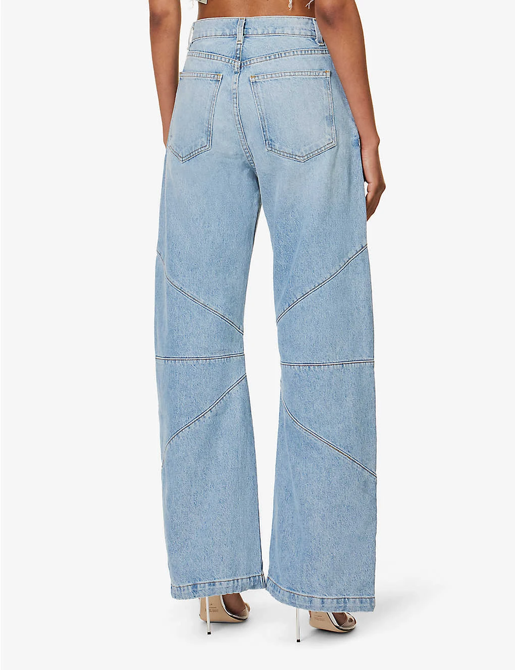 Frederic Drawstring-cuff Wide-leg High-rise Jeans - Image 4