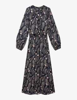 THE KOOPLES Floral-print Woven Maxi Dress