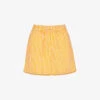 Whistles Sunshine Stripe Linen And Cotton-blend Shorts
