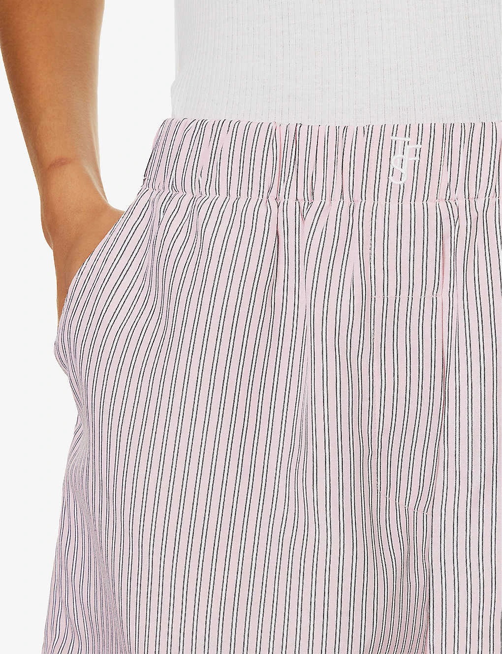 Lui Striped Woven Shorts - Image 5