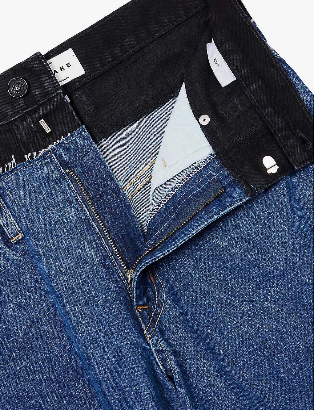 Eva Contrast-waistband Wide-leg Jeans - Image 7