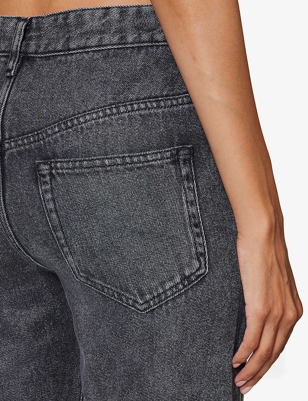 Isabel Marant Etoile Belvira Faded-wash Flared-leg High-rise Woven Jeans - Image 6