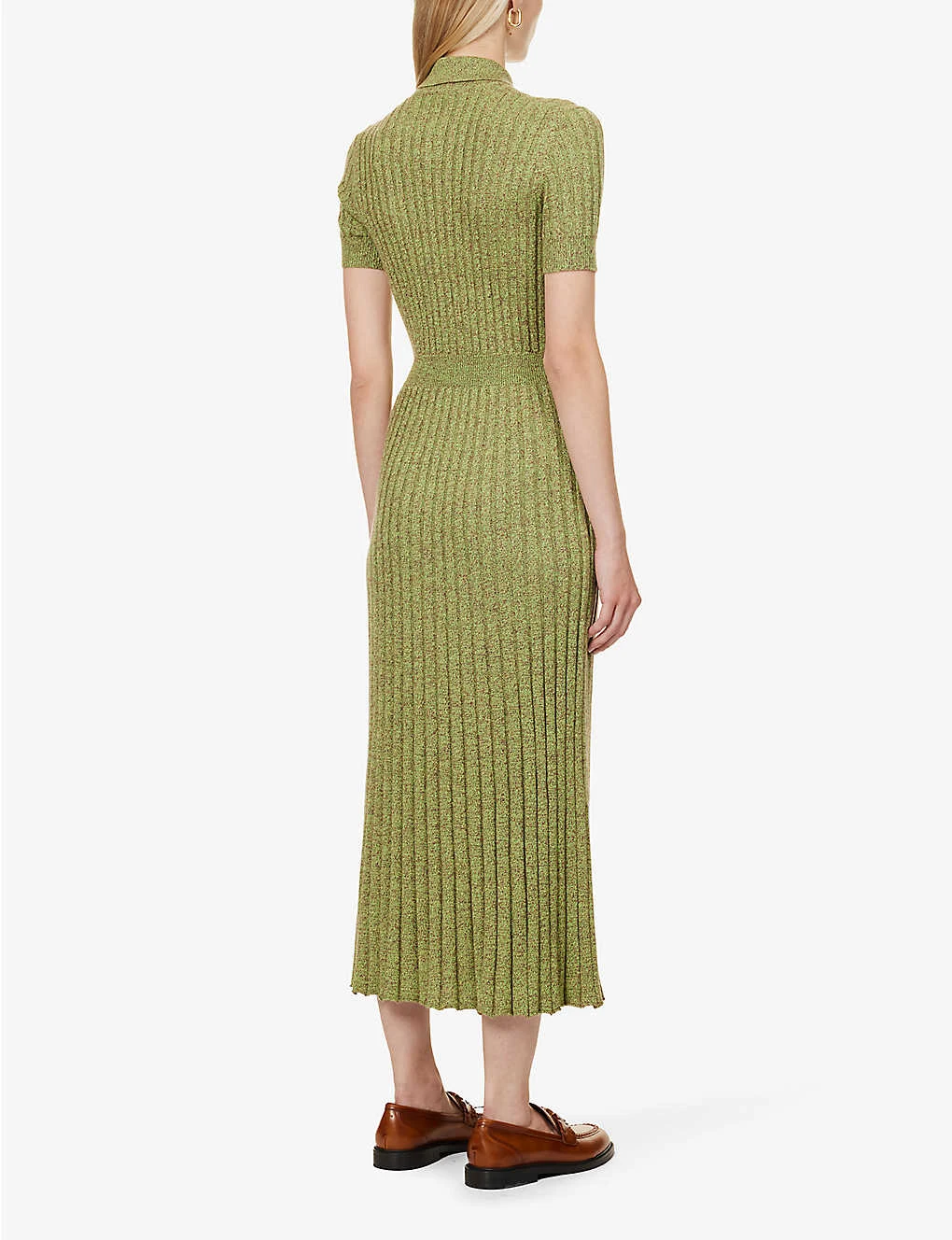 Avant Knitted-texture Silk And Cashmere-blend Maxi Dress - Image 4
