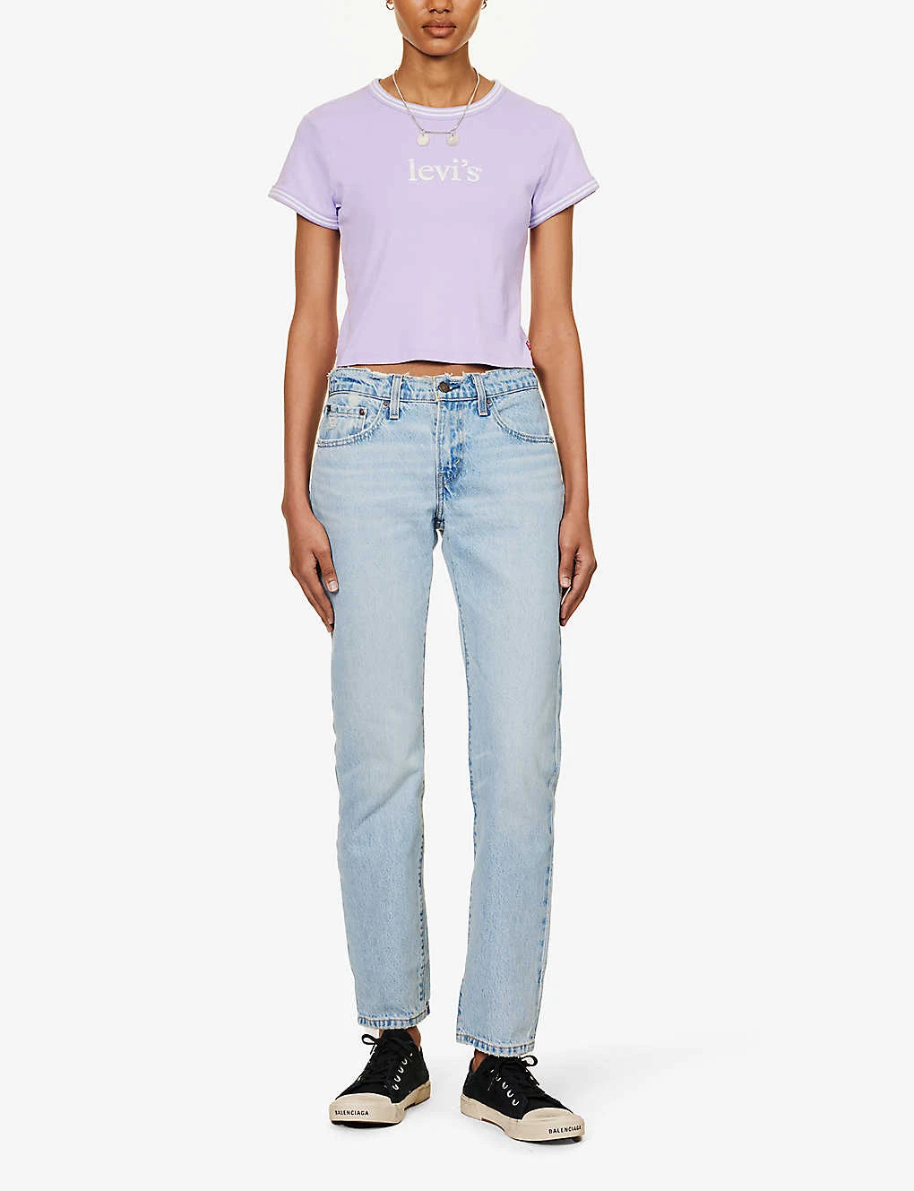 Levis Middy Straight-leg Mid-rise Raw-edge Jeans - Image 2