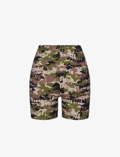 Camo-print Mid-rise Recycled Stretch-nylon Swim Shorts