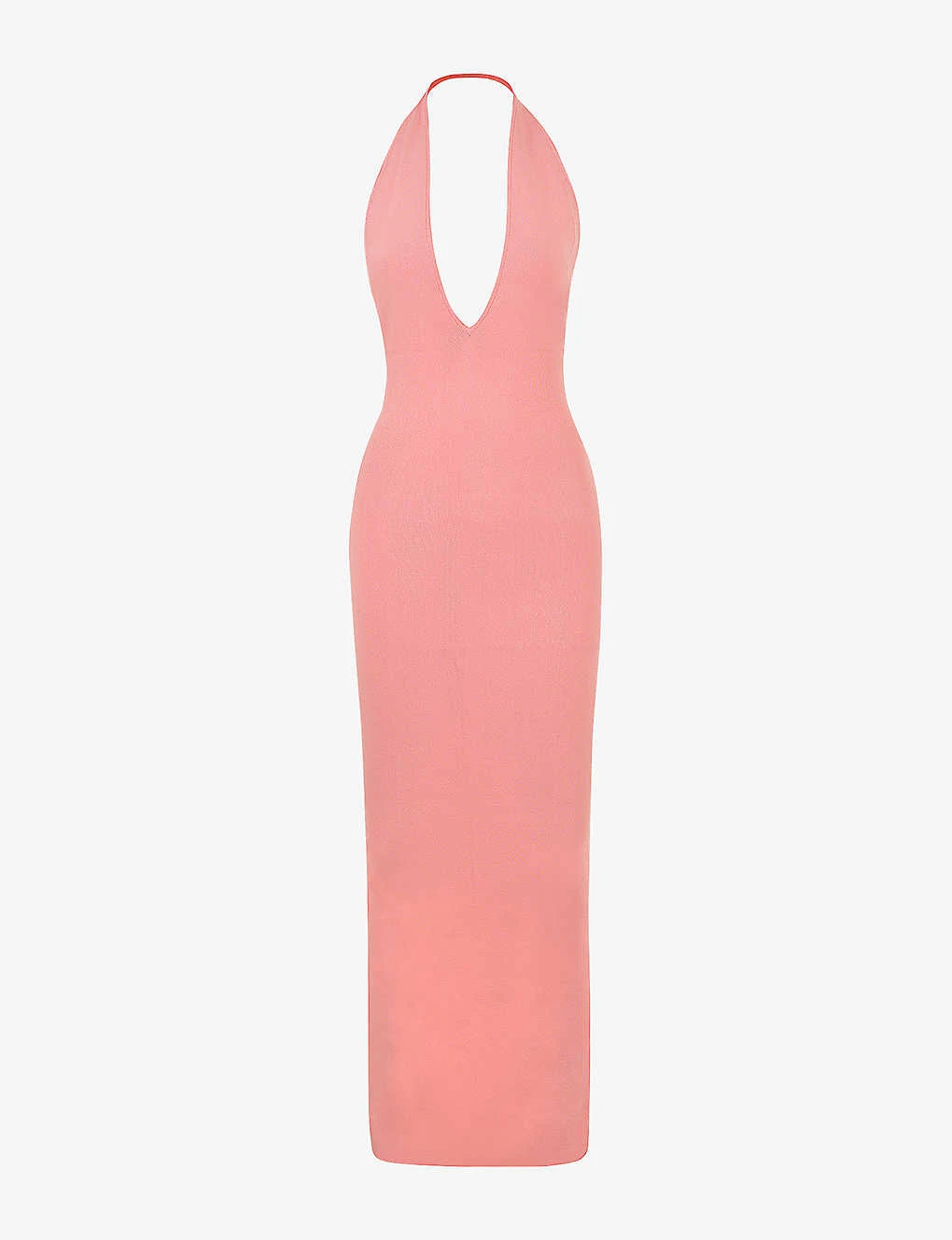 Camelia Plunge-neck Leg-split Stretch-jersey Maxi Dress