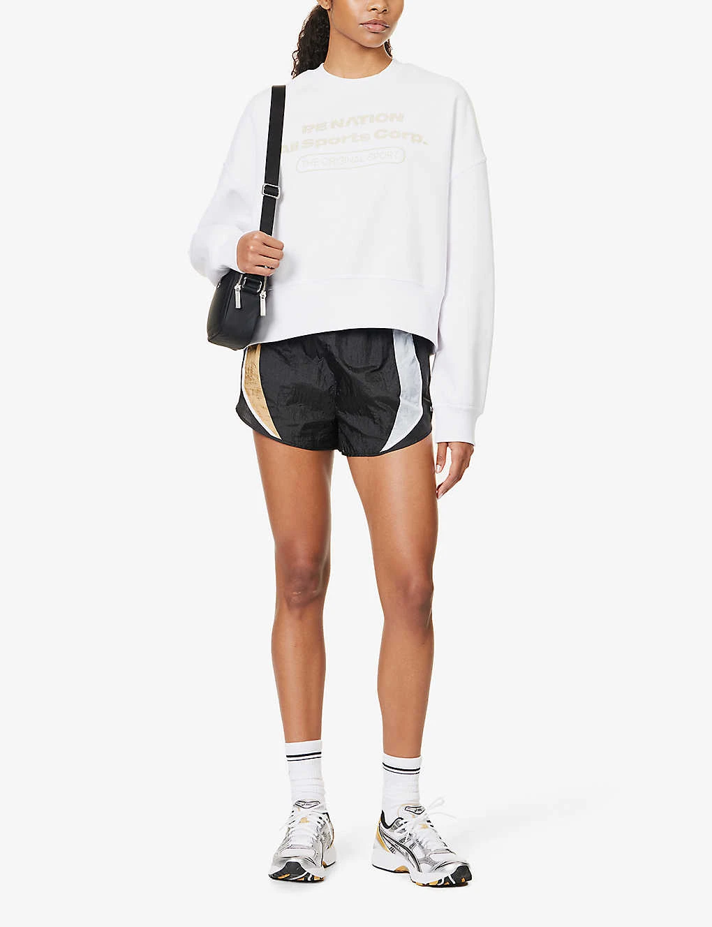 P.E NATION Base Down Logo-print Cotton-blend Sweatshirt - Image 2