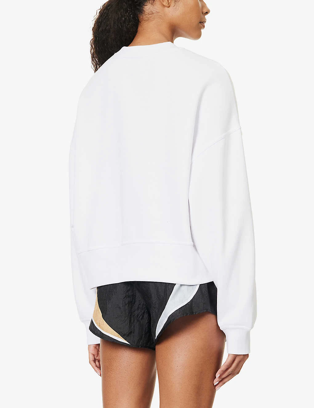 P.E NATION Base Down Logo-print Cotton-blend Sweatshirt - Image 4