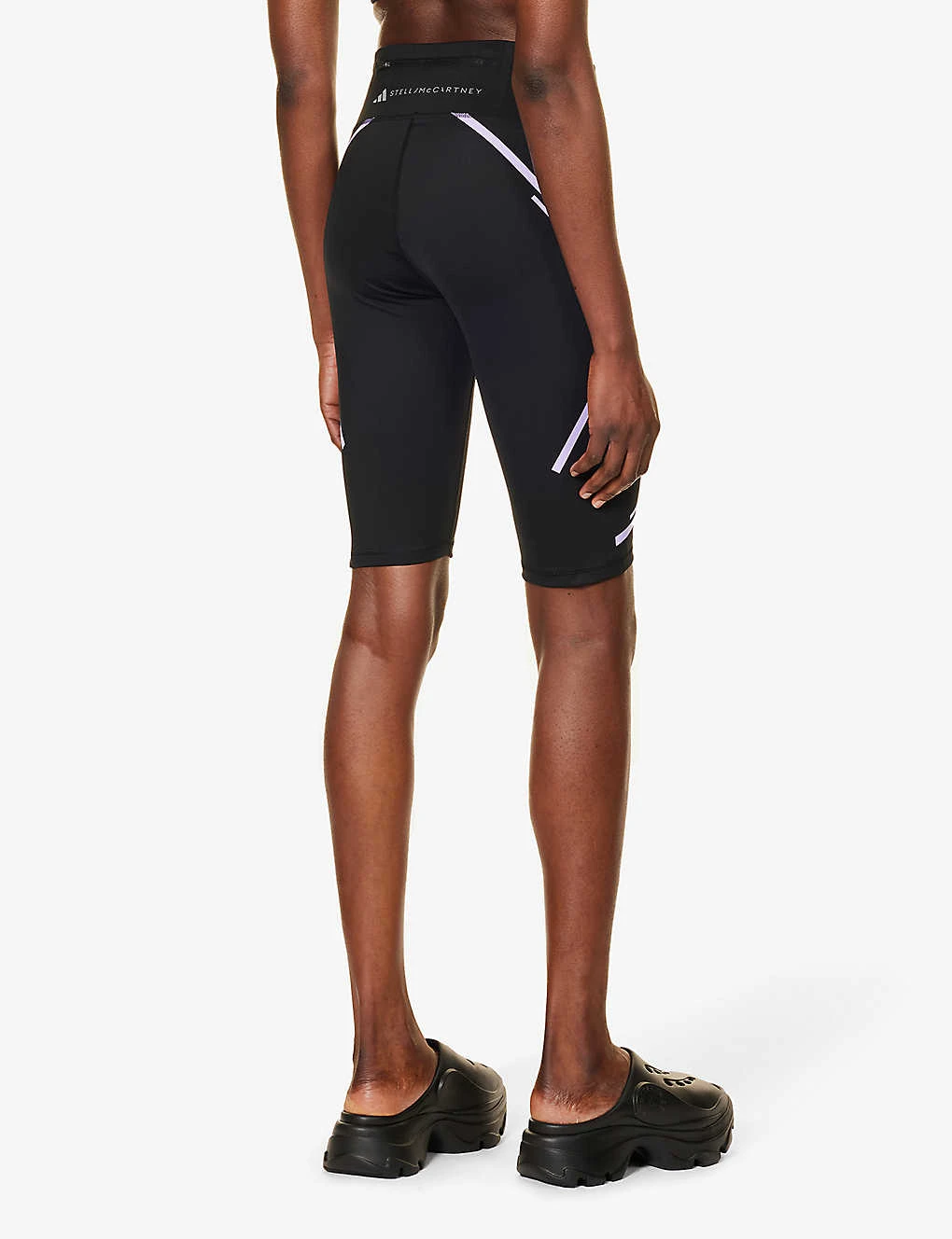 Adidas By Stella Mccartney TruePace High-rise Stretch-recycled Polyester Biker Shorts - Image 4