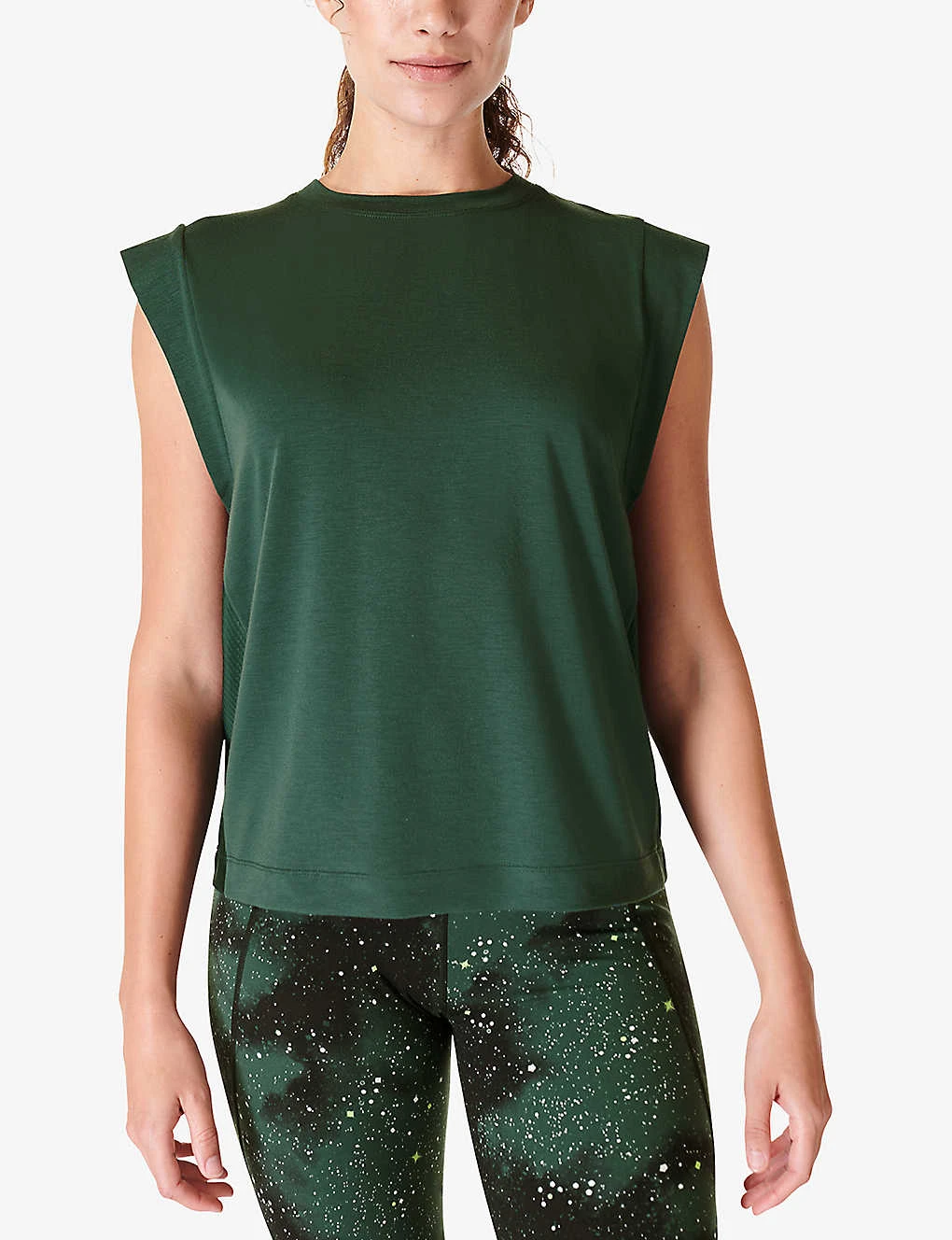 Sweaty Betty Breathe Easy Boxy-fit Stretch-jersey T-shirt - Image 3